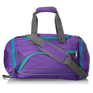 Sac de sport et de voyage en toile personnalisable, fermeture éclair, haute qualité, léger, résistant à l'eau, vente en gros pour la fabrication - Product Image 1