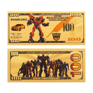 Billete Conmemorativo de <span class=keywords><strong>Optimus</strong></span> Prime con Temática de Películas Americanas <span class=keywords><strong>Transformers</strong></span>, Chapado en Oro de 24K, en Venta - Product Image 5