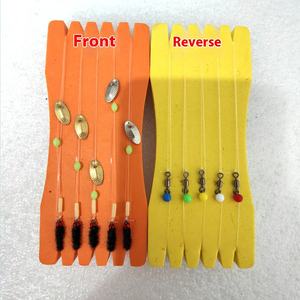 Micro-Object <span class=keywords><strong>5</strong></span> Set Fly Hook Line Appât à bouche armée Graines <span class=keywords><strong>de</strong></span> melon Paillettes Appâts à rayures blanches pour <span class=keywords><strong>la</strong></span> <span class=keywords><strong>pêche</strong></span> au bar Lacs pour le fond - Product Image 2