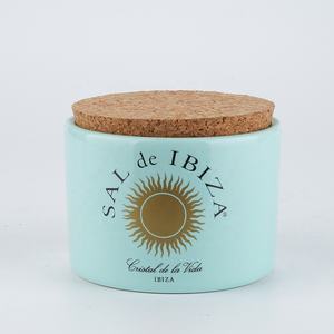 Promozione <span class=keywords><strong>barattoli</strong></span> di sale da cucina barattolo di <span class=keywords><strong>spezie</strong></span> in <span class=keywords><strong>ceramica</strong></span> con coperchio in sughero - Product Image 2