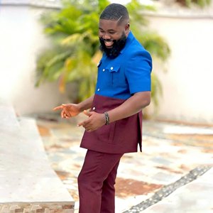 Nouveaux Costumes Safari pour Hommes, Blazers et Smokings de Luxe, Coupe Slim, Revers Droit, Simple Boutonnage, Patchwork, Ensembles 2 Pièces Veste et Pantalon - Product Image 3