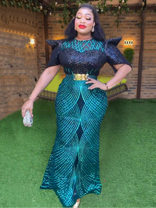 Abito da sera con paillettes <span class=keywords><strong>per</strong></span> <span class=keywords><strong>Capodanno</strong></span> 2024, stile europeo e americano, <span class=keywords><strong>per</strong></span> feste di Natale, taglie forti da <span class=keywords><strong>donna</strong></span> africana - Product Image 4