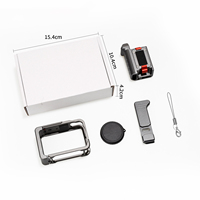 HONDAK para DJI Osmo Action 6, Carcasa de Aluminio para Cámara, Anti-Caídas, con Interfaz de Liberación Rápida de 1/4 y Soporte para Accesorios