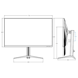 Moniteur d'ordinateur <span class=keywords><strong>PC</strong></span> <span class=keywords><strong>G</strong></span>-<span class=keywords><strong>Sync</strong></span> LED 32 pouces 60Hz <span class=keywords><strong>2K</strong></span> 4K pour bureau et jeux Technologie <span class=keywords><strong>G</strong></span>-<span class=keywords><strong>Sync</strong></span> - Product Image 3