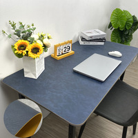 Prix usine tapis de souris antidérapant en cuir PU bureau grand ordinateur portable protecteur tapis de clavier de jeu tapis de bureau d'écriture personnalisé
