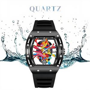 Relojes de Pulsera para Hombre al por Mayor, Esqueleto, de Lujo, Cuarzo, Cronógrafo, Resistentes al Agua, Luminosos y a la Moda - Product Image 4