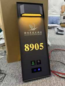 Plaques de porte modernes en acier inoxydable avec éclairage LED, résistantes à l'eau, durables, numéros de maison pour extérieur, école, hôtel, appartement - Product Image 2