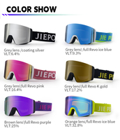Lunettes de ski OTG personnalisées avec logo OEM, verres magnétiques de luxe pour l'extérieur, photochromiques, pour snowboard,