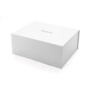 Boîte pliante magnétique blanche personnalisable avec logo, taille et couleur, emballage rigide en papier avec ruban adhésif <span class=keywords><strong>3M</strong></span> pour cadeaux et cosmétiques - Product Image 1