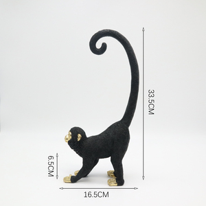 Estatua de Mono de Resina con Cola Colgante, Decoración para el Hogar, Venta al por Mayor - Product Image 2
