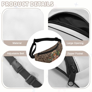 Riñonera personalizada para niños, riñonera con correa ajustable, riñonera informal para viajar al aire libre, correr, ciclismo, riñonera - Product Image 6