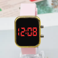Montre électronique sportive LED rectangulaire simple à succès, montre décontractée tendance pour étudiants, montre de couple