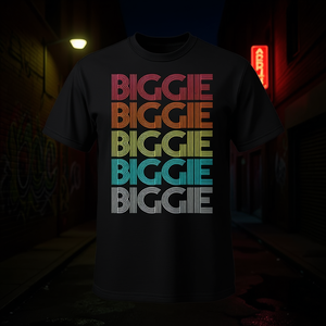 Camiseta Retro Vintage Biggie Negra Unisex Talla Mediana para Adultos - Product Image 3