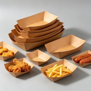 Boîte à poulet <span class=keywords><strong>frit</strong></span> en carton, directement de l'usine, avec insert pour ailes de poulet, nuggets, frites et combo coleslaw - Product Image 1