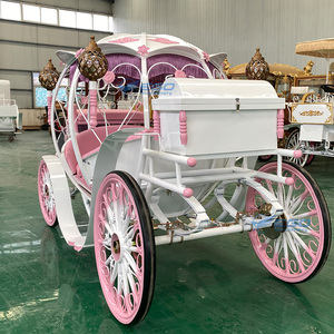 Nuevo Carroza Eléctrica de Estilo Europeo con Asientos Rosados para Bodas, Transporte Especial para Bodas - Product Image 1