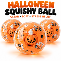Jouet anti-stress Squishy artisanal Halloween : Citrouille et Fantôme à rebond lent pour soulager le stress