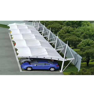 Structure de membrane tendue PVDF pour auvent de garage, abri de voiture, auvent de stationnement, abri de voiture, prix de gros - Product Image 2