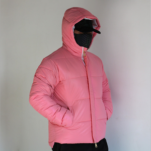 سترة واقية من الرياح العاكسة للشتاء قوس قزح عالية للشتاء بغطاء رأس آمن قابل للإزالة للأحجام الكبيرة - Product Image 2