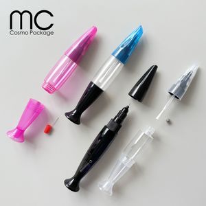 N09J พลาสติกสีดําขวดนุ่มสําหรับเล็บเจล Liner วาดเล็บจุดกาว 12ml พร้อมแปรงเข็ม 3 ใน 1 - Product Image 3