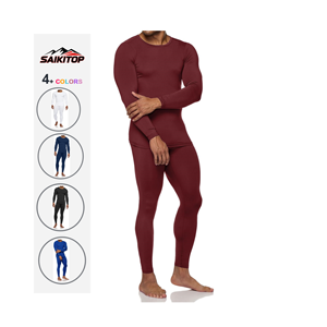 Sous-vêtements thermiques <span class=keywords><strong>pour</strong></span> hommes, caleçons longs doublés en polaire, équipement <span class=keywords><strong>de</strong></span> chasse, ensemble haut et bas, <span class=keywords><strong>couche</strong></span> <span class=keywords><strong>de</strong></span> base <span class=keywords><strong>pour</strong></span> temps froid, cadeau - Product Image 1