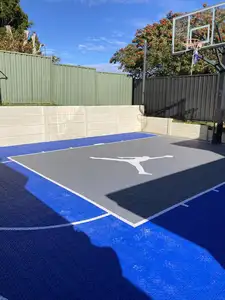 Removable Basketball Court Floor Backyard Pickleball Court Mini Court Flooring Tiles Outdoor Pp Material Suspended Flooring