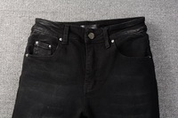 Jeans slim pour homme, style streetwear, style rappeur, imprimé lettres vintage, 100% coton, vente en gros OEM