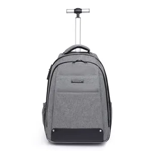 Waterproof Oxford bag aluminum alloy pull rod can be customized mute wheel combination lock pull rod backpack