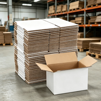 Boîtes d'emballage robustes en carton ondulé 5 plis, doublées d'éponge, personnalisables, recyclables, marron, pour expédition