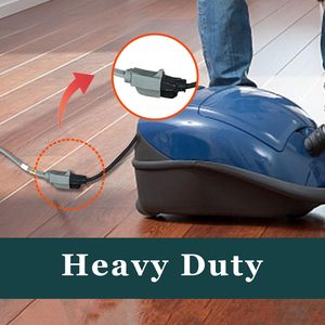 <span class=keywords><strong>Rallonge</strong></span> électrique robuste EP de 1,8 m, calibre 14, <span class=keywords><strong>pour</strong></span> climatiseurs, réfrigérateurs, lave-linge, usage intérieur, gris - Product Image 6