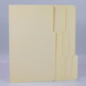 <b>File</b> <b>Folders</b> 1/3-Cut Tab Assorted Positions Letter Manila Paper Pack of 100 Multiple Colors A4/Letter/Legal Size - Product Image 5