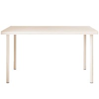 Bureau d'ordinateur simple, petit, carré, pour maquillage, repas, travail, appartement locatif, loft, une personne, blanc, fabriqué en Chine