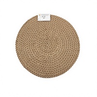 Set de table en roseau tressé à la main style bohème 38 cm, antidérapant, résistant à la chaleur, écologique, durable, pour fêtes en extérieur