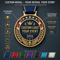 Médaille en alliage de zinc de haute qualité au design extraterrestre, médaille en métal à relief 3D, vente en gros, faible quantité minimale de commande