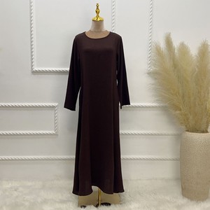 Jalabiya noire transparente à la mode 2025, robe islamique pour femmes adultes, robe ample élégante et modeste - Product Image 6