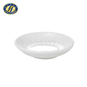 China supplier white ceramic porcelain salad ketchup mustard wasabi soy sauce mini dinner dish for home restaurant