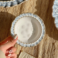 Franse Retro Classic Servies Set High-End Keramische Soep En Rijstkommen Luxe Eenvoudige Koffiekopjes Borden Servieset