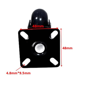 Ruedas giratorias de PU de 2.5 pulgadas con freno para silla de oficina, cocina, comedor, escuela, gimnasio, interior, exterior, baño y muebles. - Product Image 6