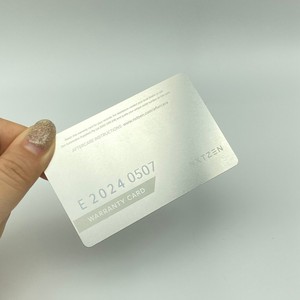 Tarjetas de Visita Metálicas con Logotipo Grabado con Láser Personalizado - Product Image 3