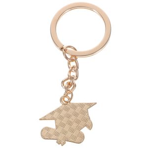 Vente en gros, promotion, cadeau bon marché, porte-clés souvenir diplômé de l'académie avec breloques en métal, porte-clés personnalisé en émail pour l'obtention du diplôme universitaire - Product Image 3