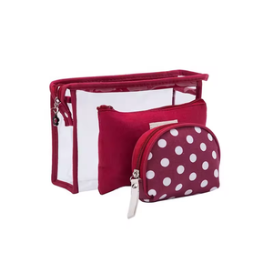 Bolsa de Cosméticos Transparente de PVC con Cierre de Cremallera, Diseño de Letras, Tamaño y Color Personalizables, para Uso Diario - Product Image 1