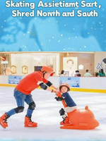 Qianzhiyu Équipement de patinage imperméable en PEHD, outil auxiliaire pour activité parent-enfant, aide à la pratique du patinage en forme de dauphin, modèle HT09, 100 pièces