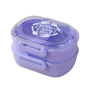 Boîtes à lunch en plastique à couche simple et double avec couvercles, portables, durables et compatibles <span class=keywords><strong>micro</strong></span>-ondes – Vente chaude - Product Image 5
