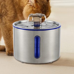 เครื่องให้น้ำสัตว์เลี้ยงแบบน้ำพุ ขนาด 2.5 ลิตร ตัวเครื่องสแตนเลส พร้อมไส้กรอง 3 ชั้น ระดับ IPX8 จากเซินเจิ้น - Product Image 2
