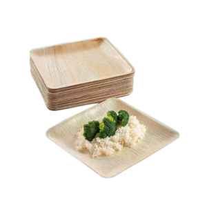 Juego de platos de hoja de areca de varios tamaños, kit de vajilla de hoja de palma para fiestas, bodas y servicios de catering, ecológico. - Product Image 4
