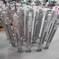 Balustrade d'escalier en acier inoxydable, poteau en verre, garde-corps de balcon en verre, balustres/poteaux/colonnes en verre