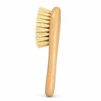 Brosse de cuisine en sisal naturel avec manche en bois de hêtre, best-seller, pour la vaisselle, les casseroles, les poêles, les légumes, écologique, zéro déchet