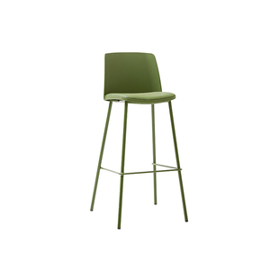 Taburete de bar sencillo y moderno, sillas altas <span class=keywords><strong>con</strong></span> <span class=keywords><strong>respaldo</strong></span>, asiento de ocio de plástico, <span class=keywords><strong>taburetes</strong></span> <span class=keywords><strong>altos</strong></span> <span class=keywords><strong>con</strong></span> patas de Metal para el hogar, Hotel, restaurante, cafetería - Product Image 6