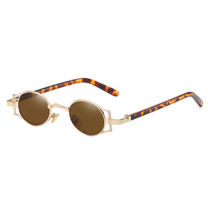 <span class=keywords><strong>Lunettes</strong></span> de soleil rétro rondes en métal avec logo personnalisé, verres polarisés, style de marque de luxe, <span class=keywords><strong>lunettes</strong></span> unisexes tendance 2025 - Product Image 3