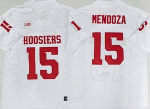 Großhandel Indiana Hoosiers Fußballtrikots 15 # Mendoza Top-Qualität Genähtes VP Limited Football-Spieltrikot - Product Image 3