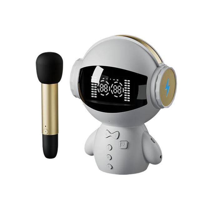 M100 Smart AI Speaker with RGB LED Lighting and Surround Sound-Wireless for for Home Karaoke & Computer Use